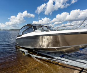 Boat on a lake